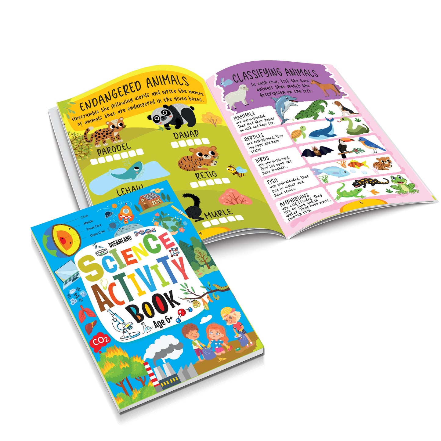 Dreamland Publications Science Activity Book Age 6+ : Children's Interactive & Activity Book