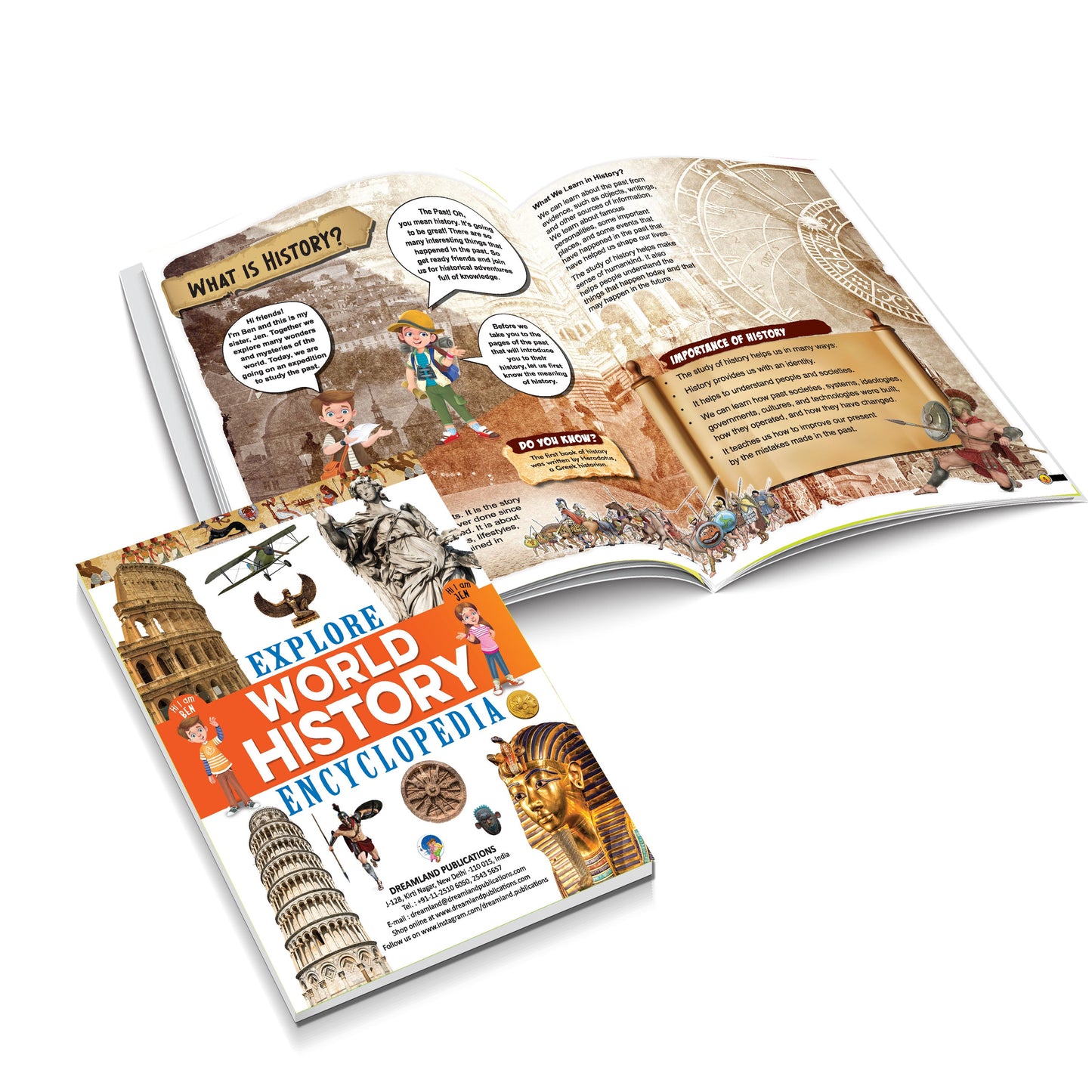 Dreamland Publications Explore World History Encyclopedia : Children's Reference Book