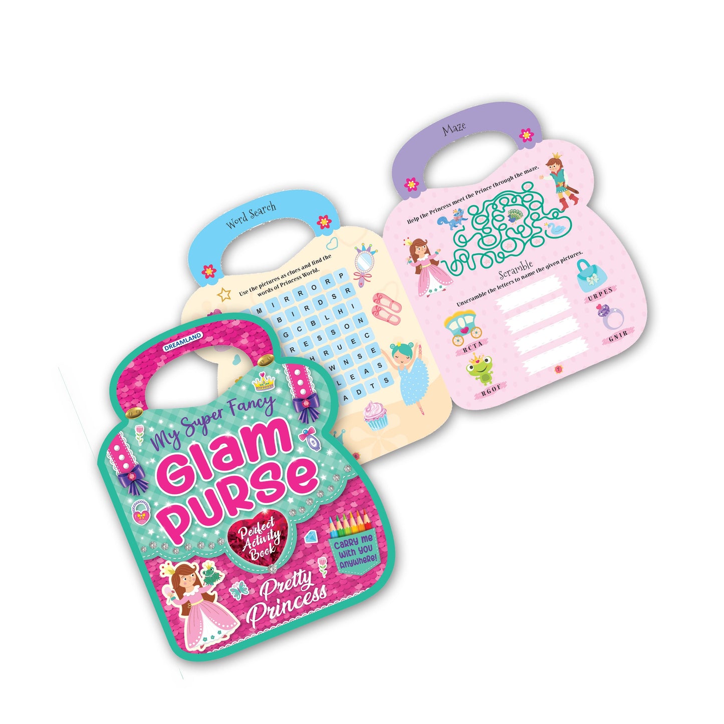 Dreamland Publications My Super Fancy Glam Purse - Pretty Princess : Children's Interactive & Activity Book