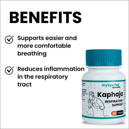 myUpchar Ayurveda Kaphaja Respiratory Support Capsules