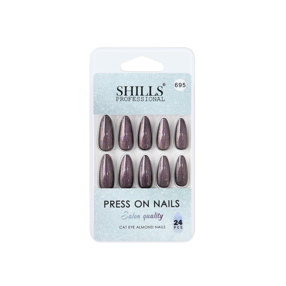 Shills Professional Reusable Press On Nails Log Almond - SPN695