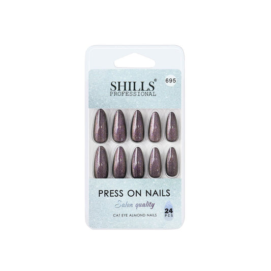 Shills Professional Reusable Press On Nails Log Almond - SPN695