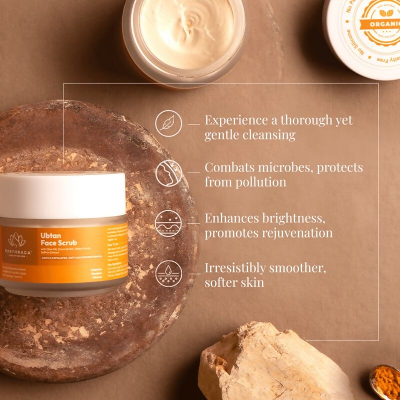 Earthraga Ubtan and Turmeric Face Scrub