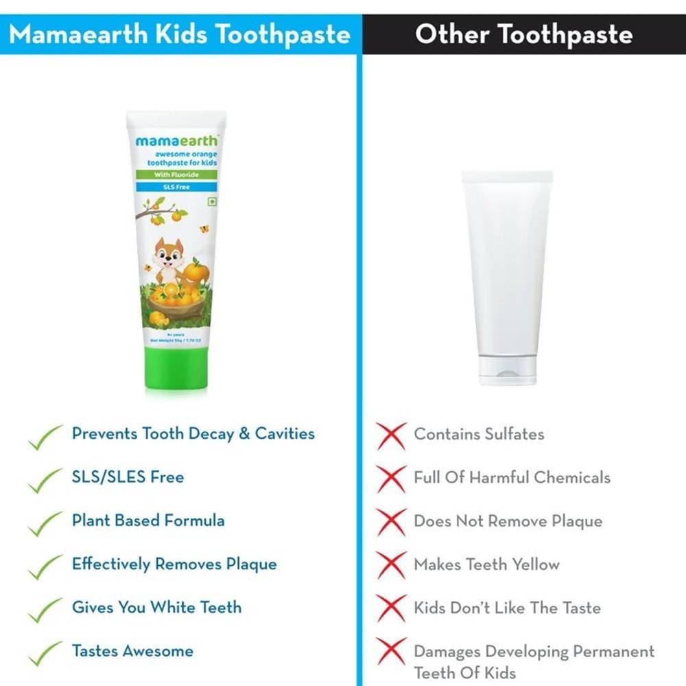 Mamaearth Awesome Orange Toothpaste For Kids