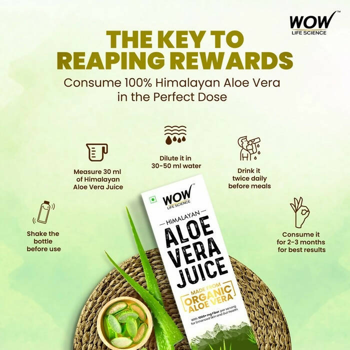 Wow Life Science Himalayan Aloe Vera Juice