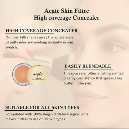 Aegte Skin Filter High Coverage Concealer - Golden Glow