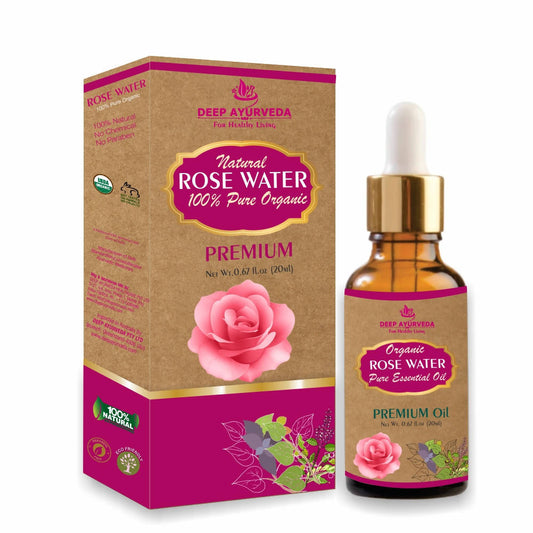 Deep Ayurveda Organic Rose Water Essential Oil - BUDNEN
