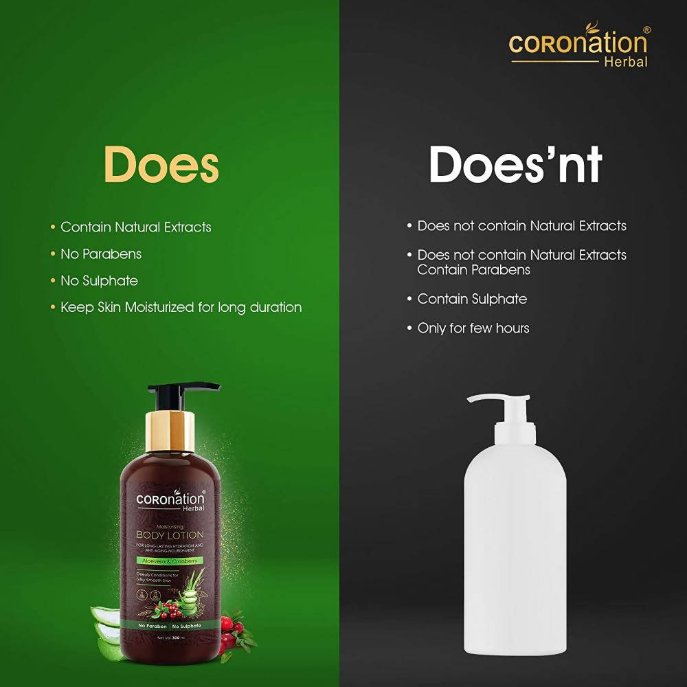 Coronation Herbal Aloevera & Cranberry Body Lotion