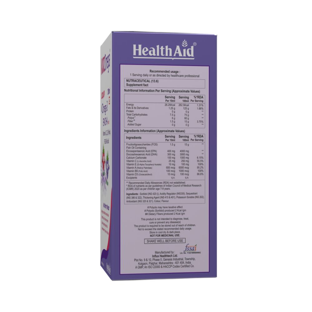 HealthAid KidzOmega (Omega 3) Syrup for Children