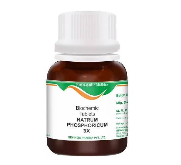 Bio India Homeopathy Natrum Phosphoricum Biochemic Tablets