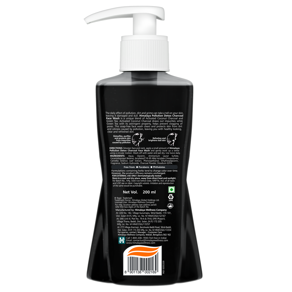 Himalaya Herbals Pollution Detox Charcoal Face Wash