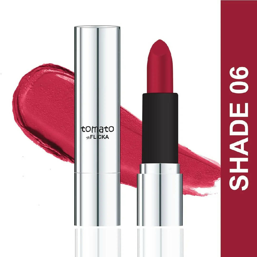 FLiCKA Tomato Maroon Matte Finish Lipstick Shade 06