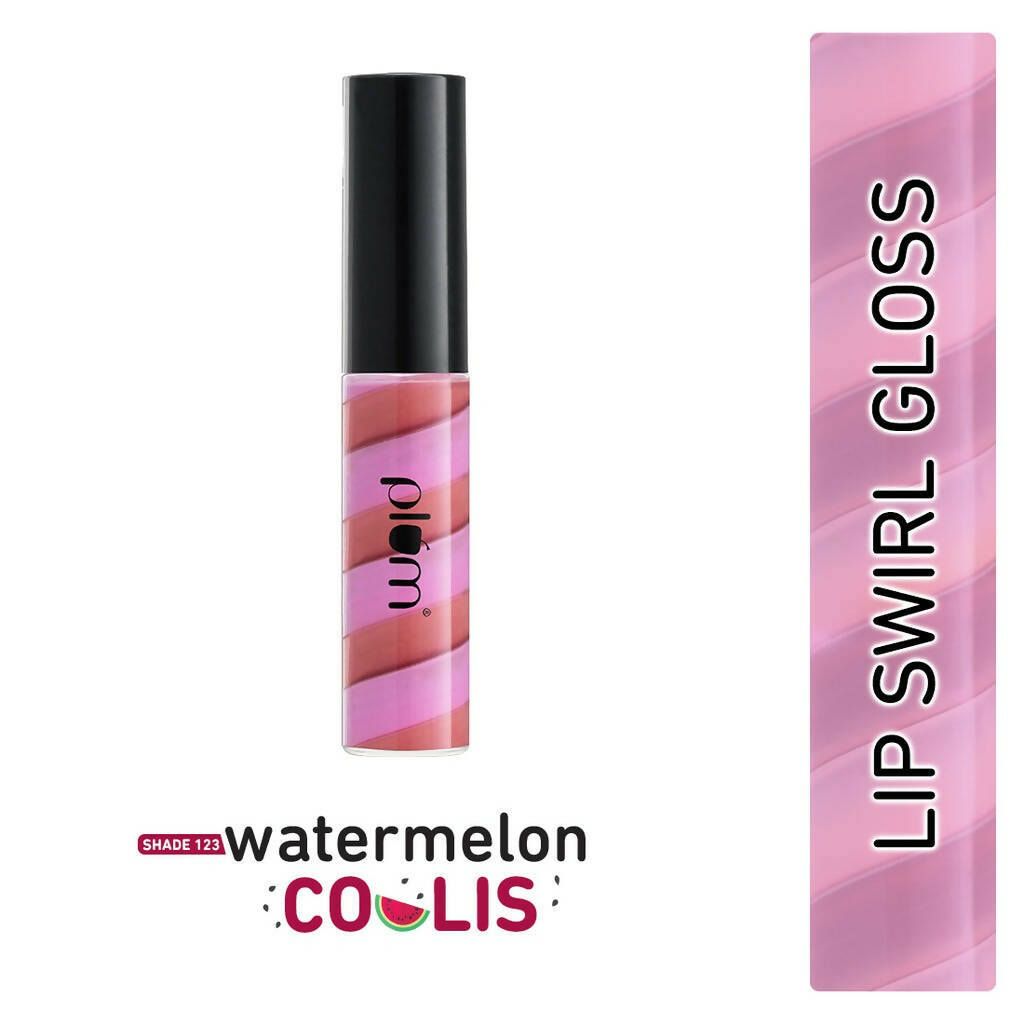 Plum Soft Swirl Lip Gloss 3 Shades In 1 & 123 Watermelon Coulis