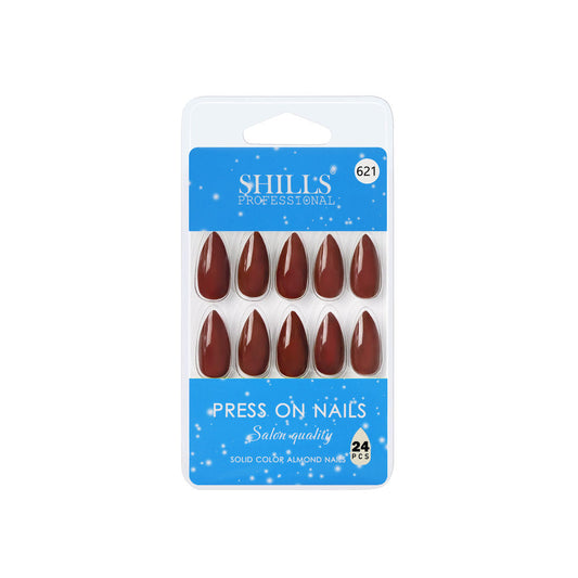 Shills Professional Reusable Press On Nails Almond - SPN621