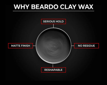 Beardo Hair Clay Wax - Strong Hold