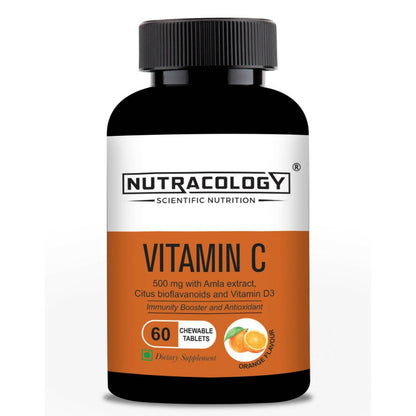 Nutracology Vitamin C 500mg Immunity Booster, Glowing Skin Tablets - BUDEN