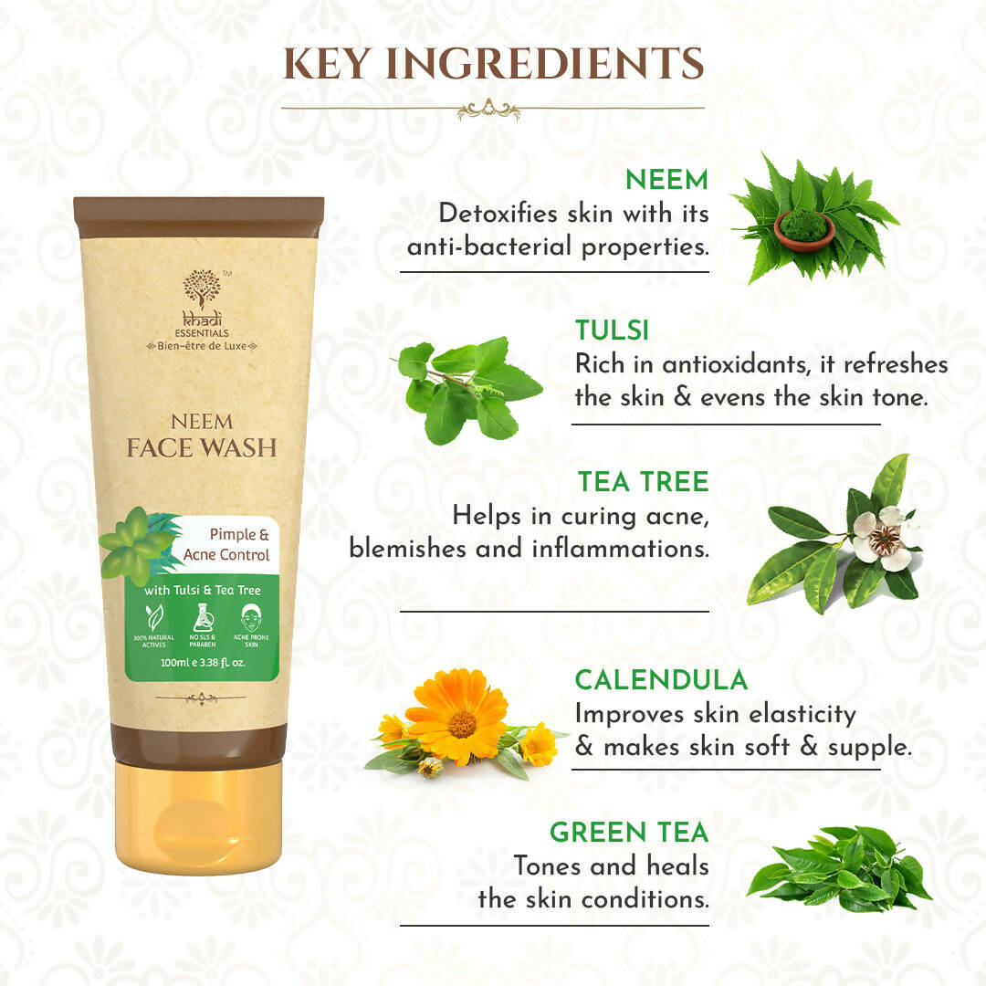 Khadi Essentials Herbal Neem Face Wash