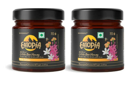 Eatopia Little Bee, Stingless Bees Natural Honey for Kids - Sidr & Sullia Honey -  USA 