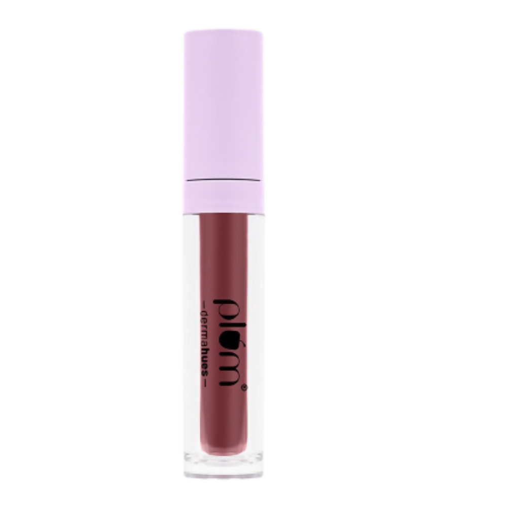 Plum Glassy Glaze Lip Lacquer 3-in-1 Lipstick + Lip Balm + Gloss 06 Vintage Rose - BUDNE