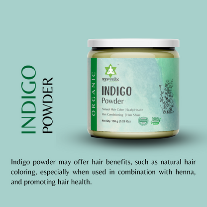 Ayurvedix Organic Indigo Powder - Natural Hair Colour