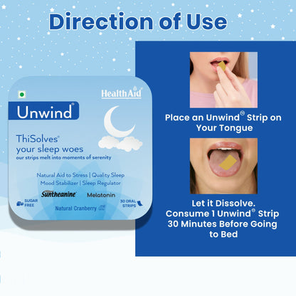 HealthAid Unwind ThiSolves Oral Strips