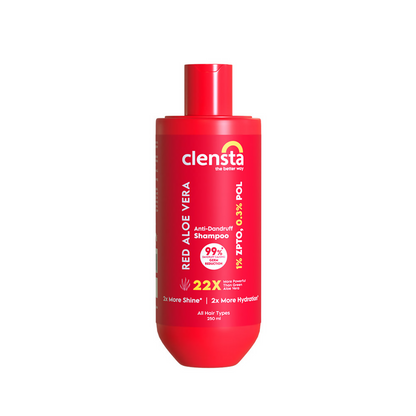 Clensta Red Aloe Vera Anti-Dandruff Shampoo