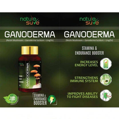 Nature Sure Ganoderma Ling Zhi Reishi Mushroom Capsules