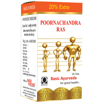 Basic Ayurveda Poornachandra Ras 30 Tablet
