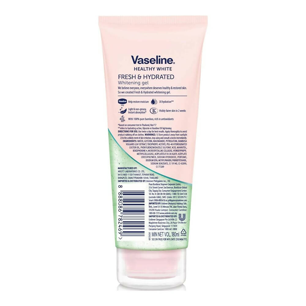 Vaseline Fresh & Hydrated Whitening Gel with Bamboo Extract