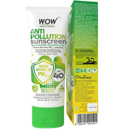 Wow Skin Science Anti Pollution Sunscreen Lotion
