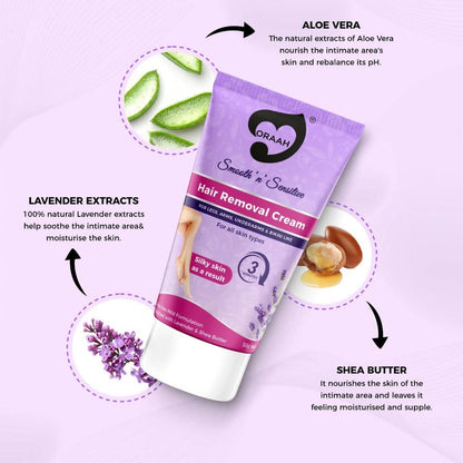 Oraah Smooth n Sensitive Hair Removal Cream