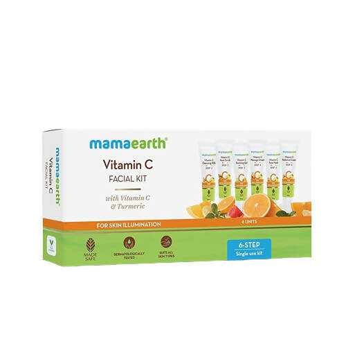 Mamaearth Facial Kit with Vitamin C & Turmeric for Skin Illumination - buy in USA, Australia, Canada