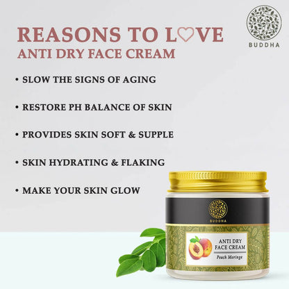 Buddha Natural Anti Dry Face cream - For Instant Glow, Reduce Tanning & Dark Circles