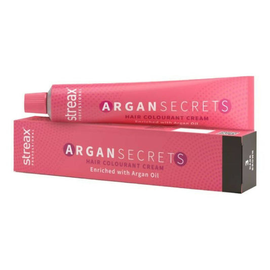 Streax Professional Argan Secrets Hair Colourant Cream - Brown 4 - Distacart