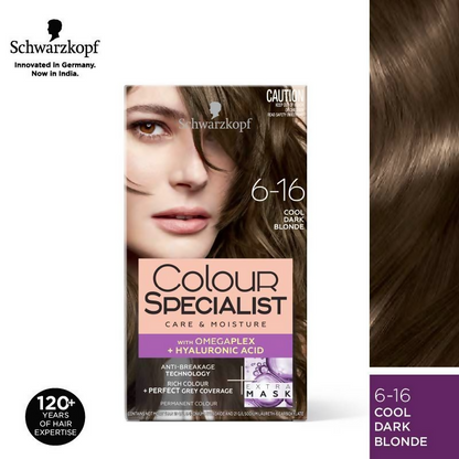 Schwarzkopf Colour Specialist Permanent Hair Colour - 6.16 Cool Dark Blonde