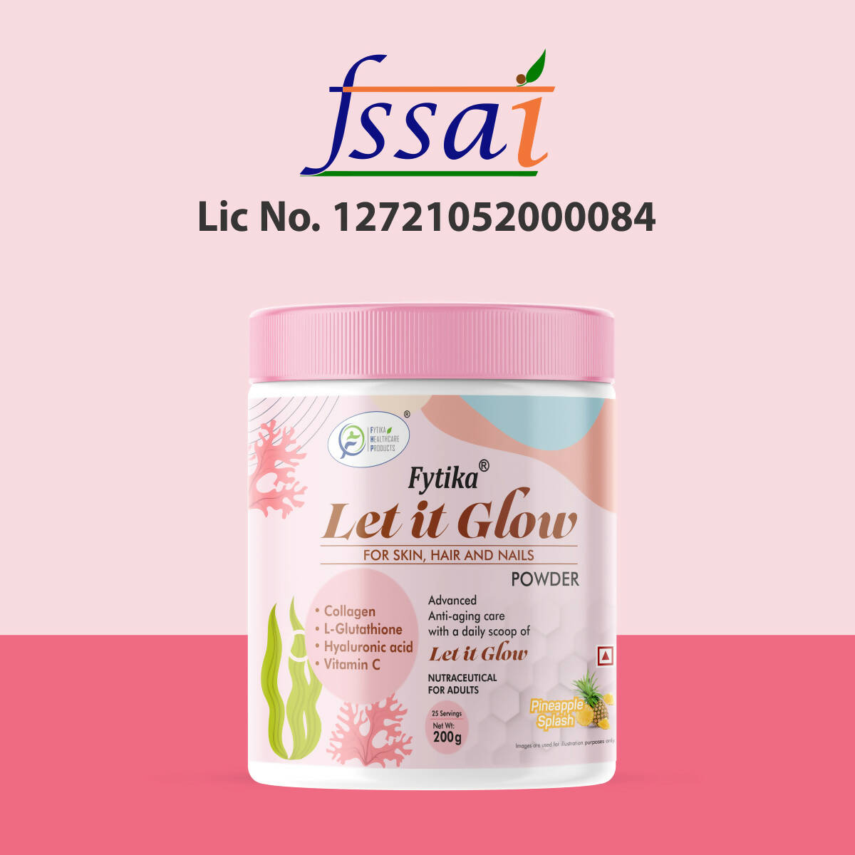 Fytika Let It Glow Collagen Powder - Pineapple Flavor