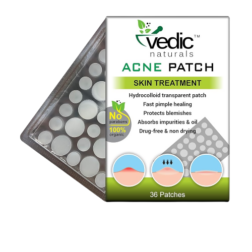 Vedic Naturals Acne Pimple Patches For Face & Skin Treatment - BUDNE