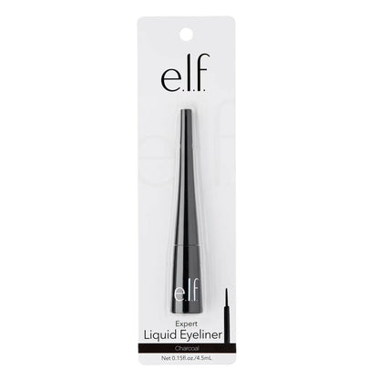 e.l.f. Cosmetics Expert Liquid Eyeliner - Charcoal - BUDNE