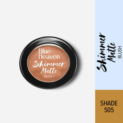 Blue Heaven Shimmer Matte Blush Shade 505