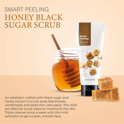 The Face Shop Smart Peeling Honey Black Sugar Scrub