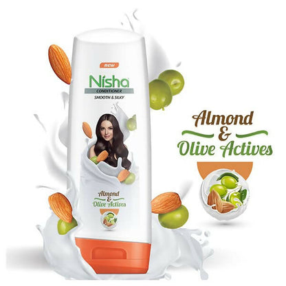 Nisha Smooth and Silky Hair Conditioner with Almond and Olive Actives