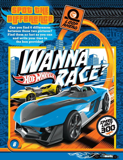 Dreamland Publications Hot Wheels Activity Book with Stickers: Children Interactive & Activity Book