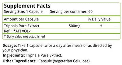 Nature's Velvet Triphala Capsules