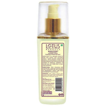 Lotus Herbals Basiltone Cucumber & Basil Clarifying & Balancing Toner