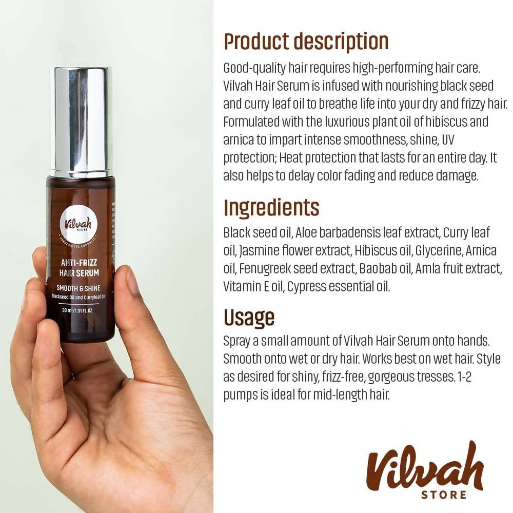 Vilvah Anti Frizz Hair Serum