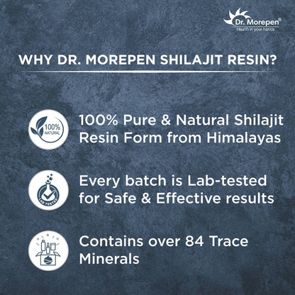 Dr. Morepen Natural & Pure SJ Resin and SJ Capsules Combo