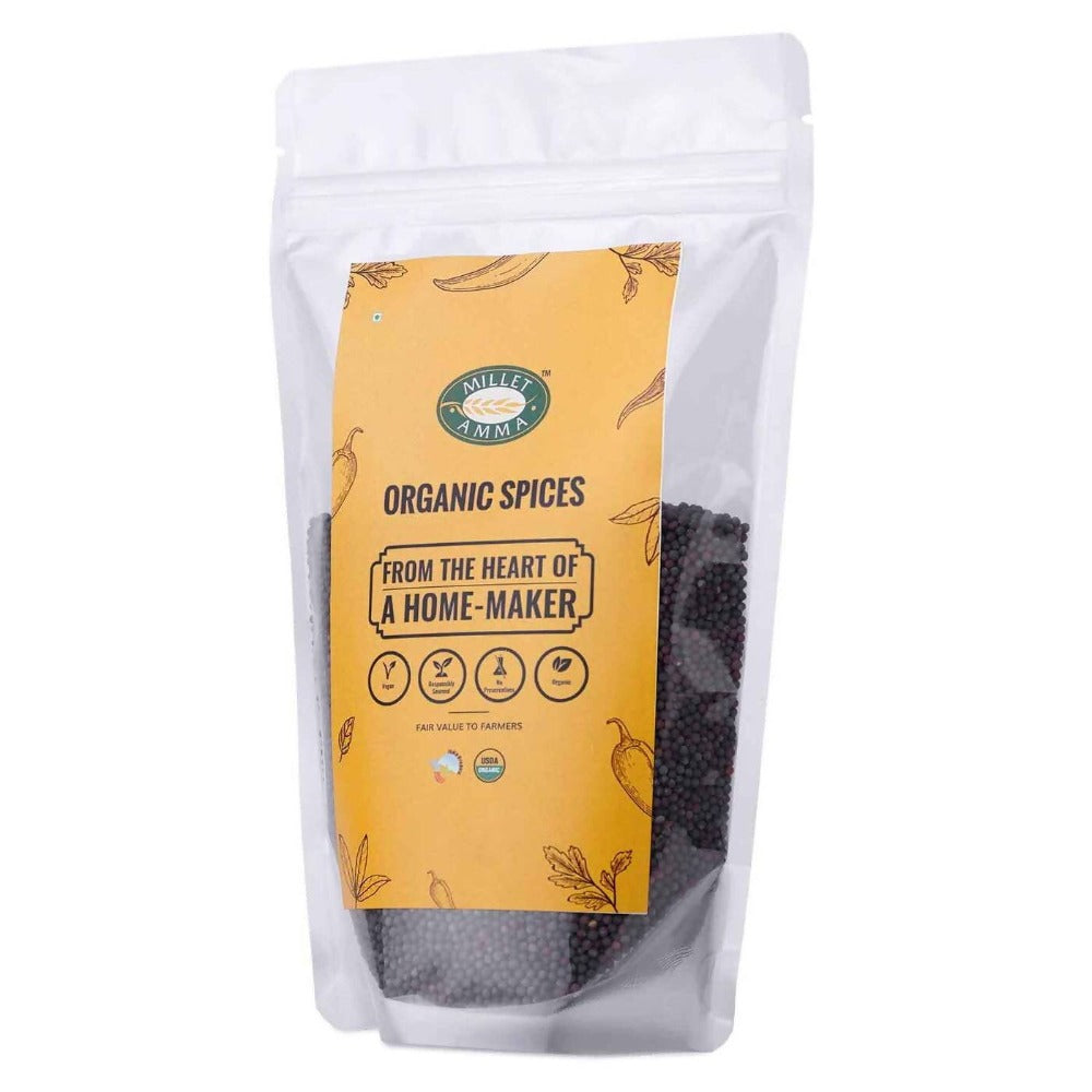 Millet Amma Organic Mustard Black Big Seeds