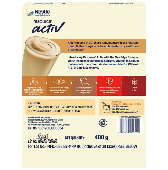 Nestle Resource Activ Powder - Vanilla Flavor