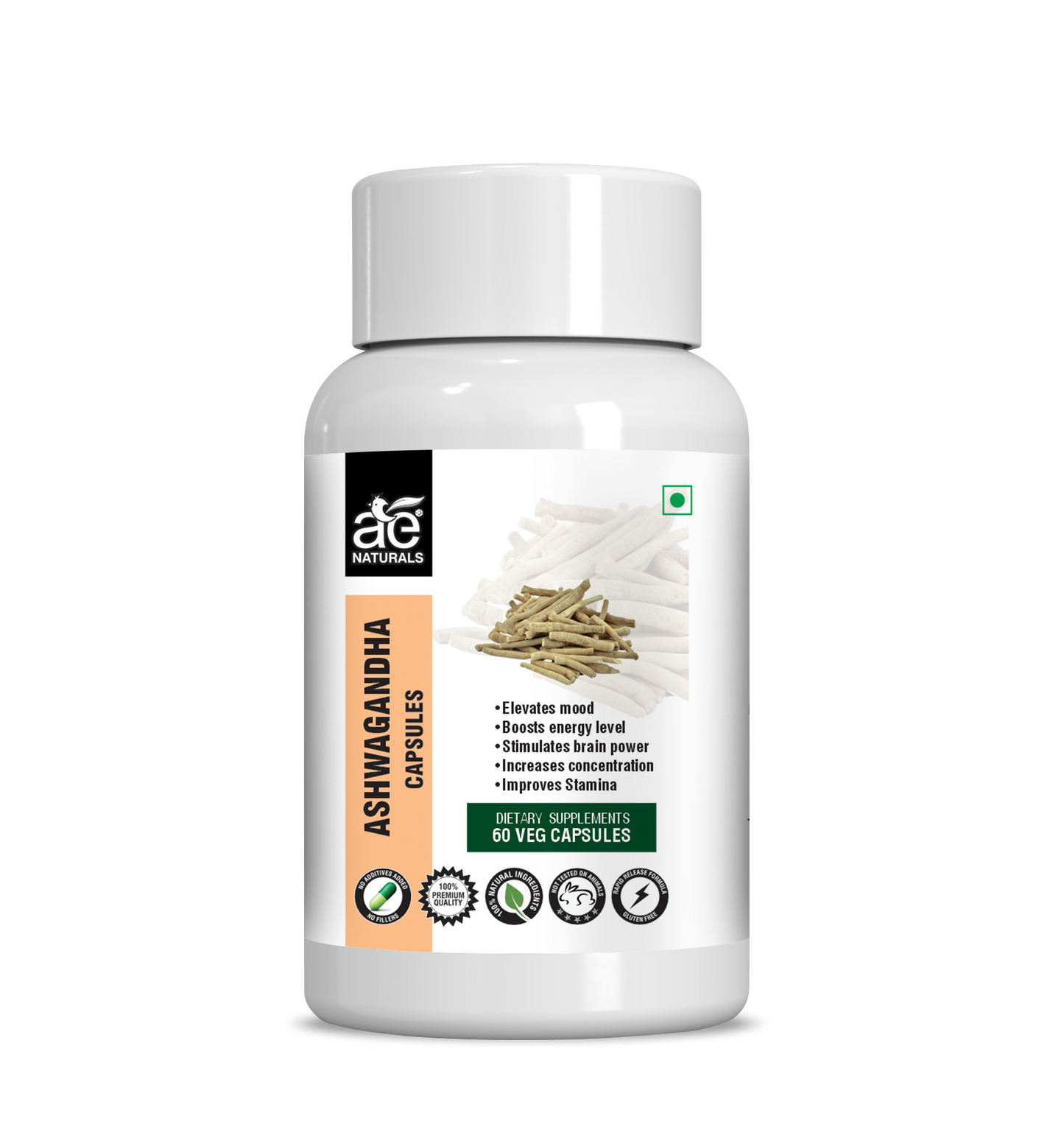 Ae Naturals Ashwagandha Capsules - usa canada australia