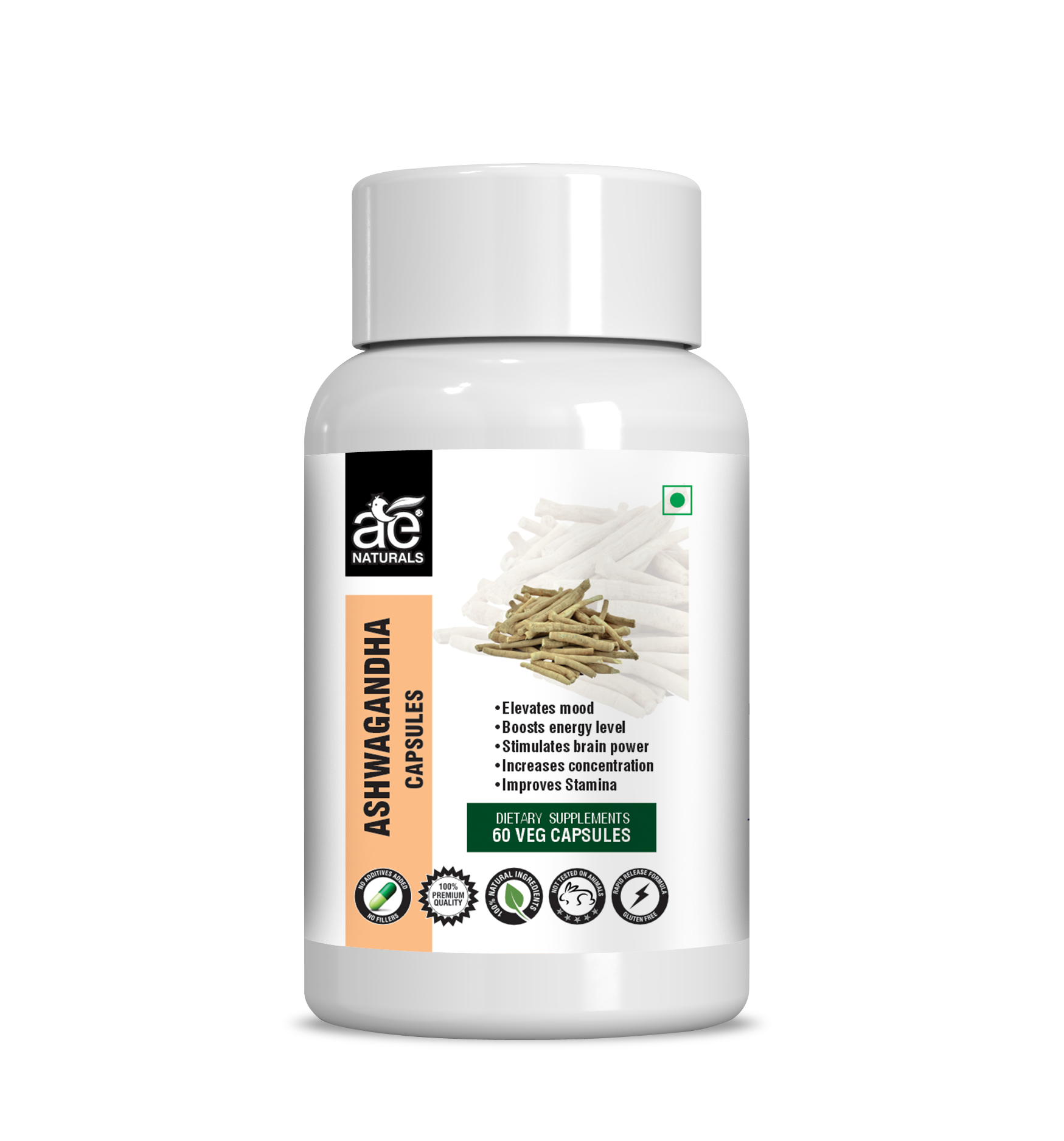 Ae Naturals Ashwagandha Capsules - usa canada australia